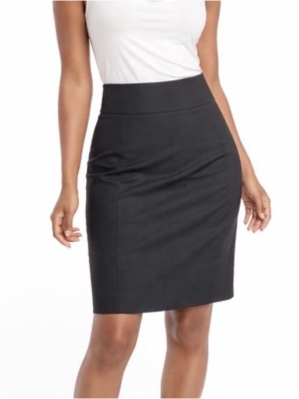 New York & Company Black High-Waist Pencil Skirt